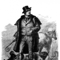 Dandie Dinmont and his Terriers from a painting by Sir Walter Scott